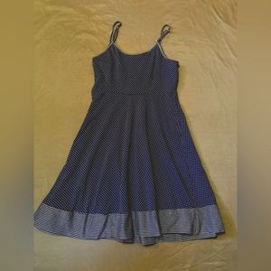 MODCLOTH Blue Strapless Dress